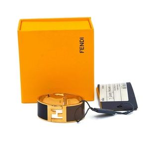 Fendi Jewelry - Fendi Signature FF Logo Click Clack Bangle Fendi Jewelry - Fendi Signature FF Logo Click Clack Bangle